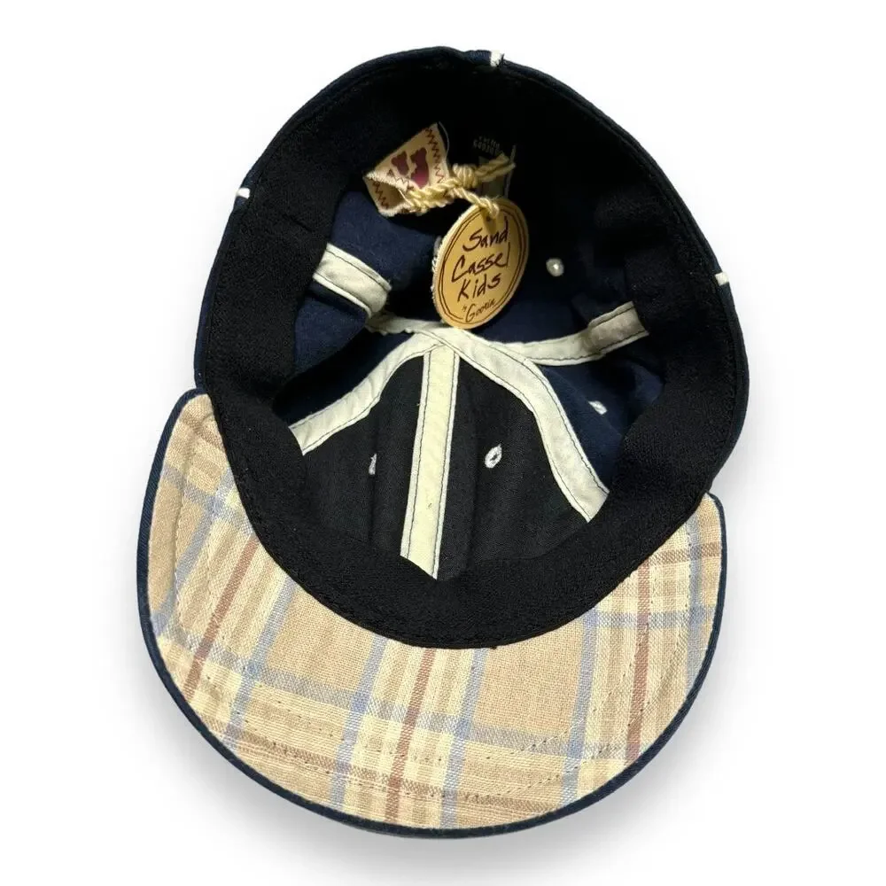 Sand Cassel Kids Boys Hat Size M/L Navy‎ Blue Baseball Stretchy Style Goorin Bro